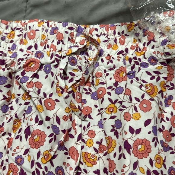 Boho coordinated printed mini skirt ser sz Lg floral pattern - Picture 9 of 11